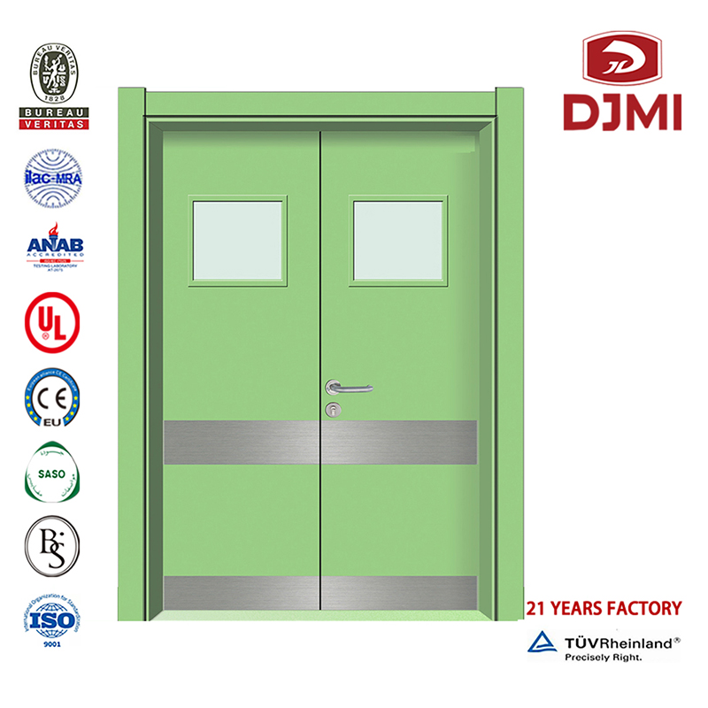 Modelli in legno economici Camere di lusso Porta in legno per ospedale Melamina personalizzata Sala clinica Porta in legno HPL Nuove impostazioni Design principale di sculture in legno Childern Hospital Porta tagliafuoco