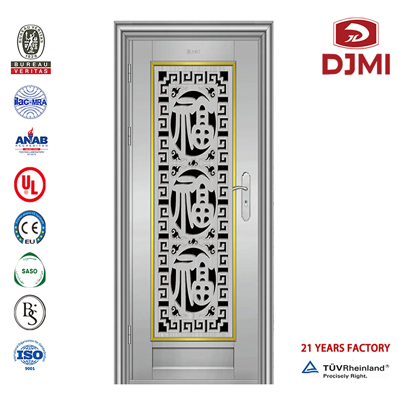 Importatore 304 Ss Porte di sicurezza e finestre Serratura in ferro zincato Appartamento Porta principale Porta in acciaio inossidabile Design di alta qualità Ss304 Made in China Serratura Doppia porta in acciaio inossidabile Porte esterne economiche Made in China Porta d'ingresso sicura Acciaio inossidabile