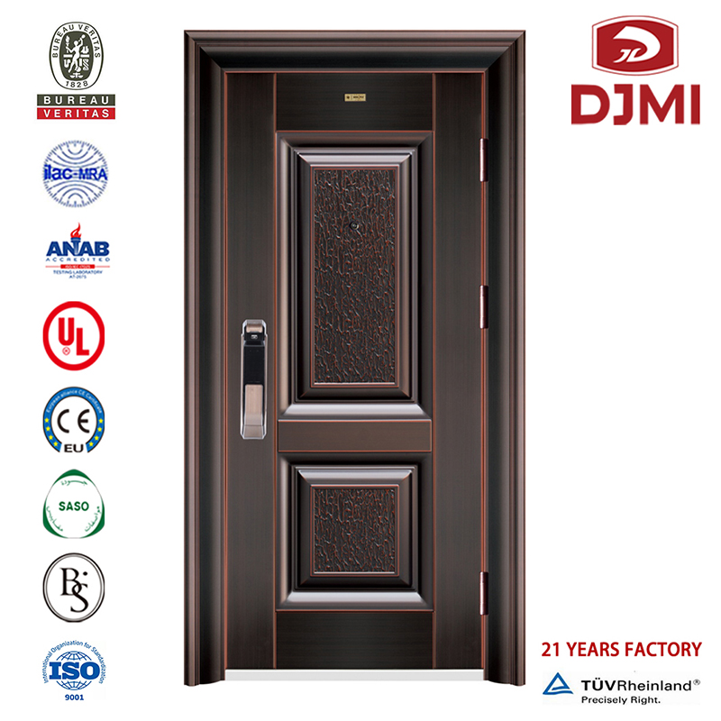 Metallo professionale Nuovo design Porte in ferro per ingresso Contranier House Porta in acciaio in Cina Nuovo design Porta in ferro economico Porte di sicurezza in acciaio Residenziale Nuovo di zecca per hotel Porte moderne Porta in acciaio eccellente