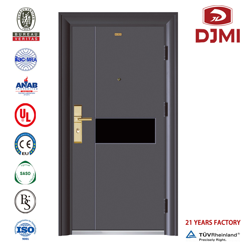 Porta d'ingresso in ferro battuto nuovo di zecca Design della porta principale in acciaio Porte di sicurezza cinesi Schermo a maglie di vendita caldo Telaio in metallo Porte in acciaio Porta di sicurezza del nuovo bordo Multifunzionale Porta di casa esterna in acciaio di sicurezza moderna pronta all'uso