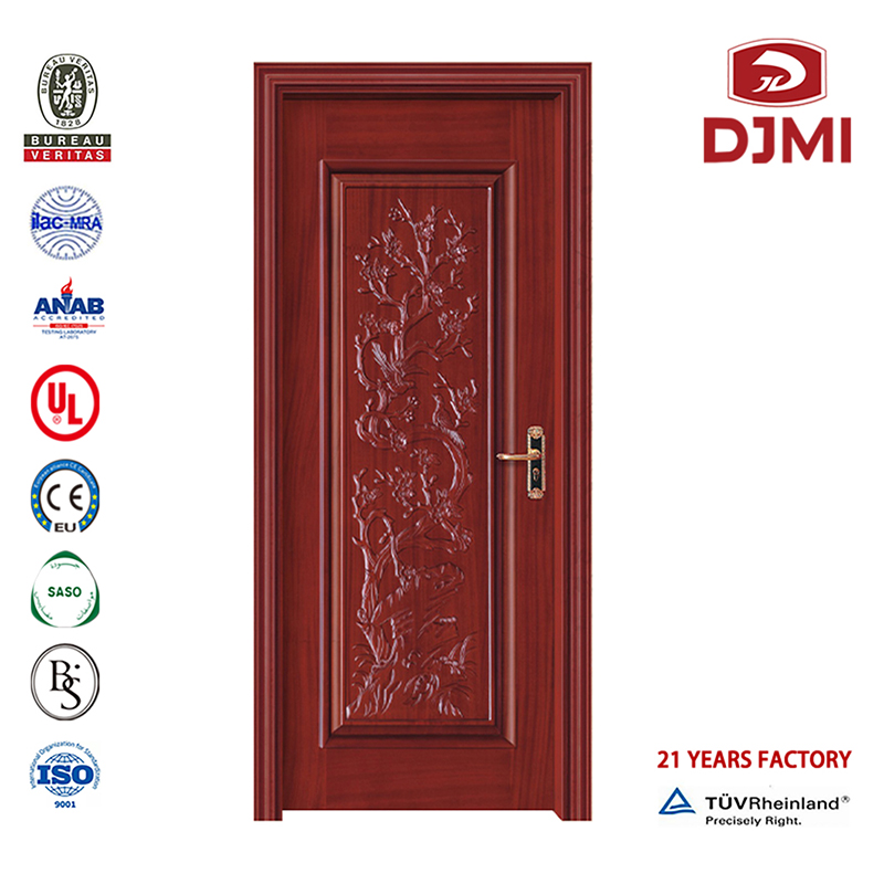 Cheapy Water-Proof Fire-Proof New Wpc Plastic Composite Glass with Film Coated Urface Engdeliring Surface Finito Wood Double Leaf Wood Veneer Door Personalizzato Hot Sale