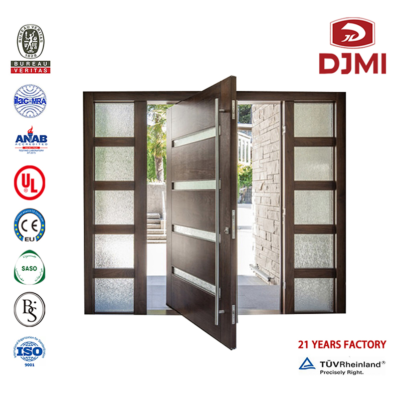 China Factory Wooden with Glass Design Main Solid Wood Entrance Door High Quality Wood Doors for Villas Main Villa Entrance Wood Design Door a buon mercato Tipi of Home Modern Plywood Design Kitchen Entrance Door Wood