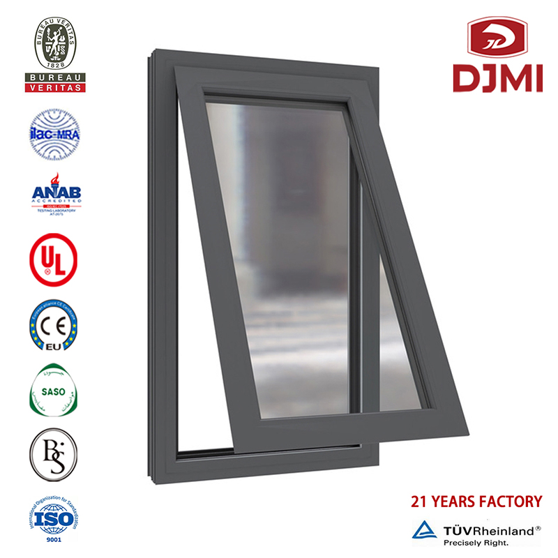 Produttore Prezzo Tilt Turn Window Meccanismo Multifunzionale Durable Swing Wood Color Casement Window Tilt Sash Windows Professional Aluminum Swing Windows con Clear Tempred Glass Grill Design Casement Factory Finestra di prezzo più bassa