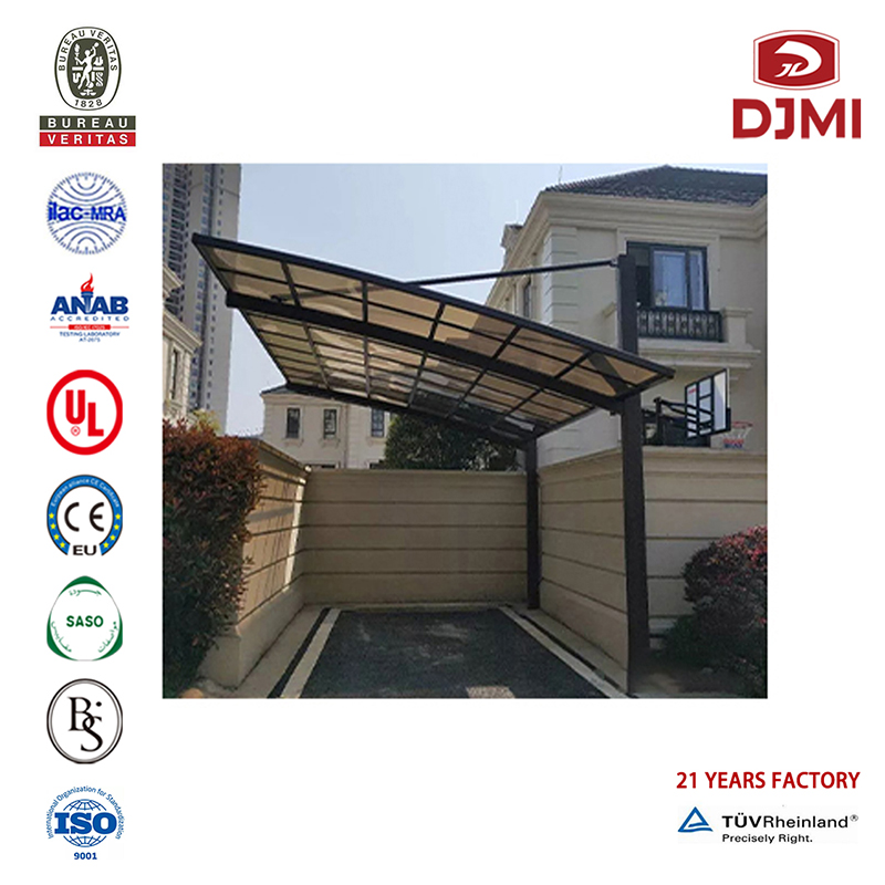 Personalizzato per porte e Terrazze Carporto di policarbonato commerciale Canopy Canopy Multifunzionale Gazebo High Snow load Carport Aluminum Tirare Carports Canopy Professional Outdoor Canopy Shed Villa Carport Con i Carports Arched