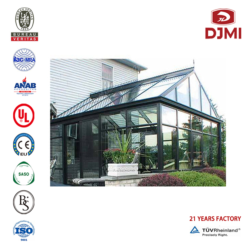 Sunroom Flat Roof Winter Greenhouse Laminate Glass Alluminium Sunroom New Design Room Sun House Insulato Glass Wind Proof Aluminum Sunroom Brand New Hot-Selling Encloure Sunroom Aluminum Frame Flat Roof and Folding Door Green House