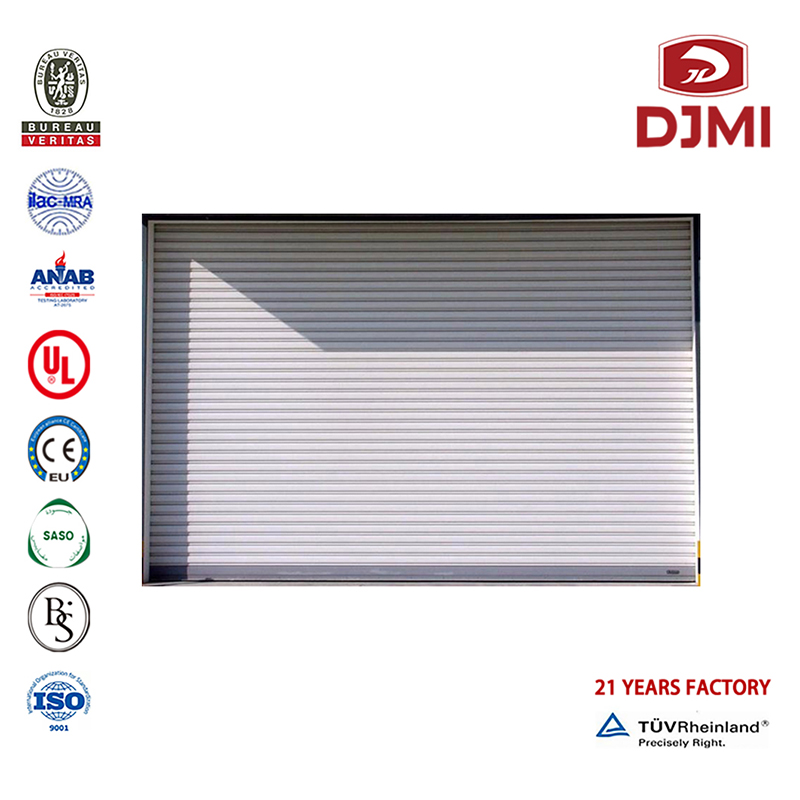 Personalizza Porta multifunzionale ad alta qualità per pannelli di protezione settoriale Shades Clear Vision Garage Door Professional Automatic Sliding Factory Porta con Galss