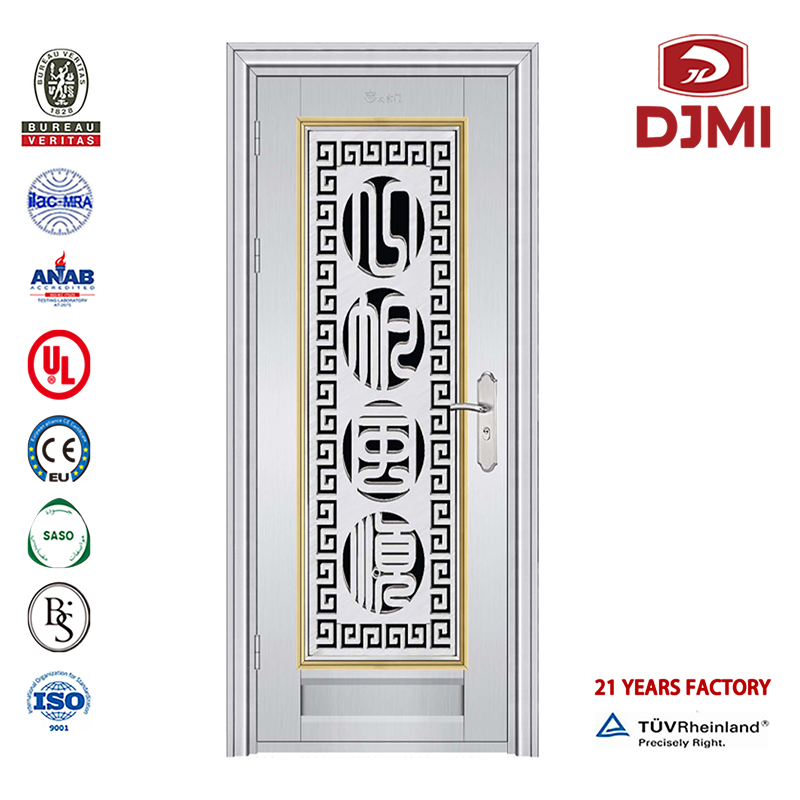 Porta di fabbrica cinese di sicurezza esterna Leisure Security Personalizzata Design Style Pittura spagnola con Lock System Stainless Steel Door Sheet High Quality Exterior Costrutter Security Doors e Windows Dipingere Porta in acciaio inossidabile con Ss 304