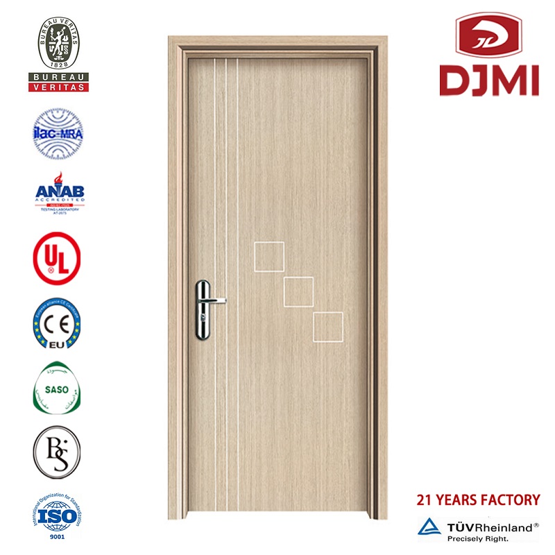 Nuova posizione interna Melamina Laminato Solid Wood Door Hotel Ports China Factory Plain Bedroom Solid Melamina Wood Door Design High Quality Fancy Door Ports Interior